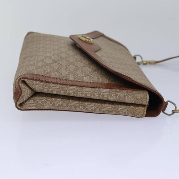 CELINE Macadam Canvas Shoulder Bag Beige - Picture 5 of 13